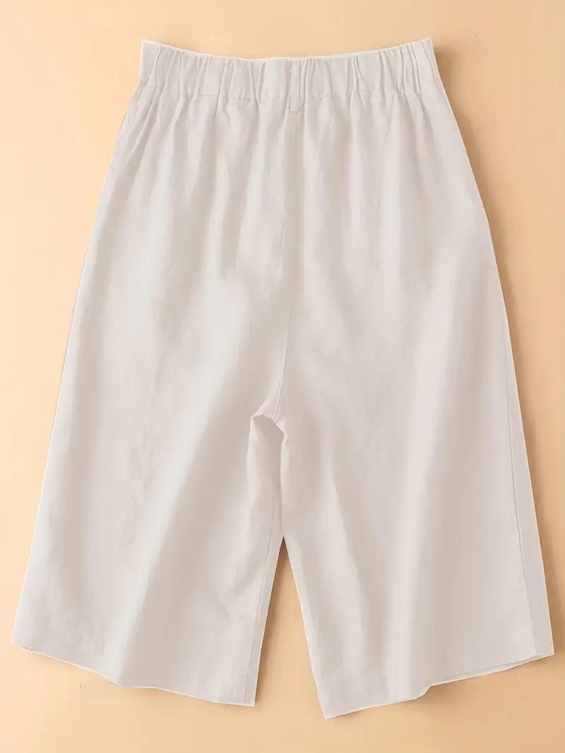 GR | Summer shorts, elastic waist, loose fit, high-waisted shorts, women's clothing