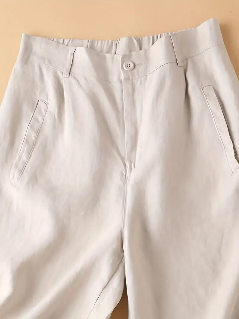 GR | Summer shorts, elastic waist, loose fit, high-waisted shorts, women's clothing