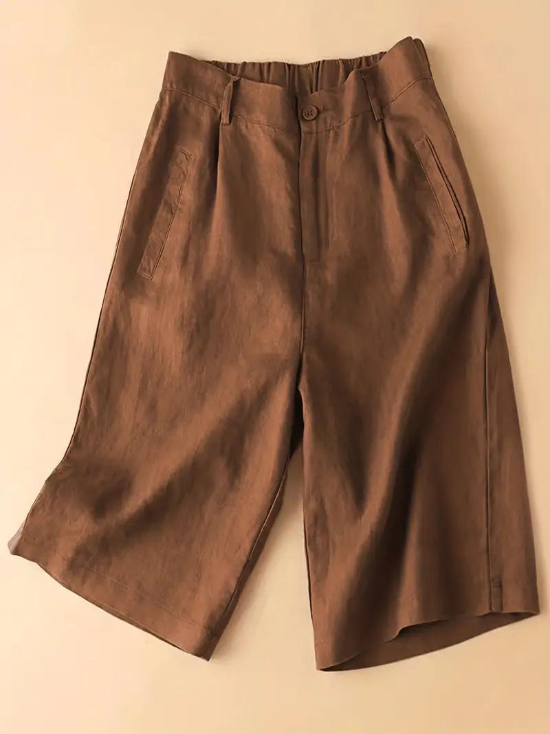 GR | Summer shorts, elastic waist, loose fit, high-waisted shorts, women's clothing