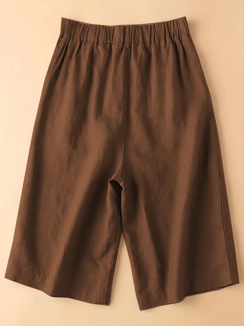 GR | Summer shorts, elastic waist, loose fit, high-waisted shorts, women's clothing