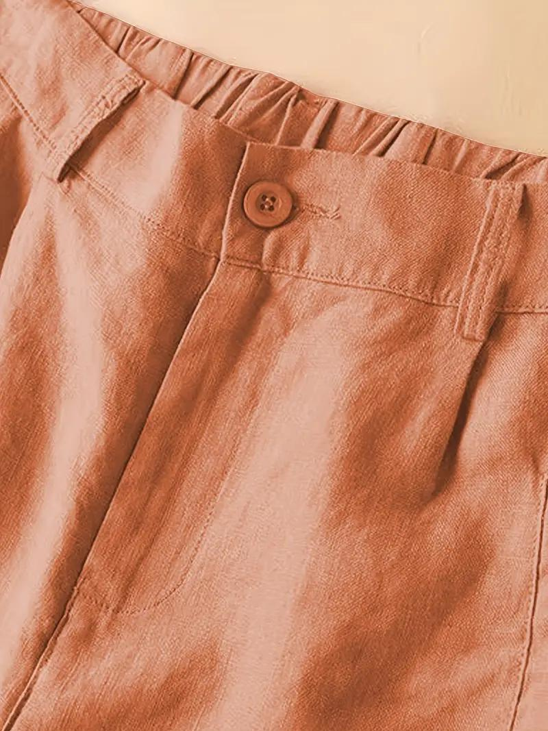 GR | Summer shorts, elastic waist, loose fit, high-waisted shorts, women's clothing