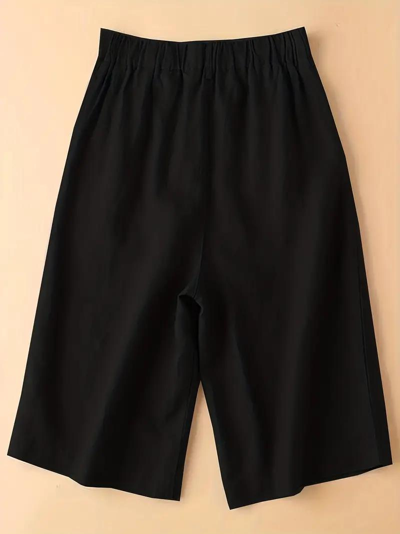 GR | Summer shorts, elastic waist, loose fit, high-waisted shorts, women's clothing