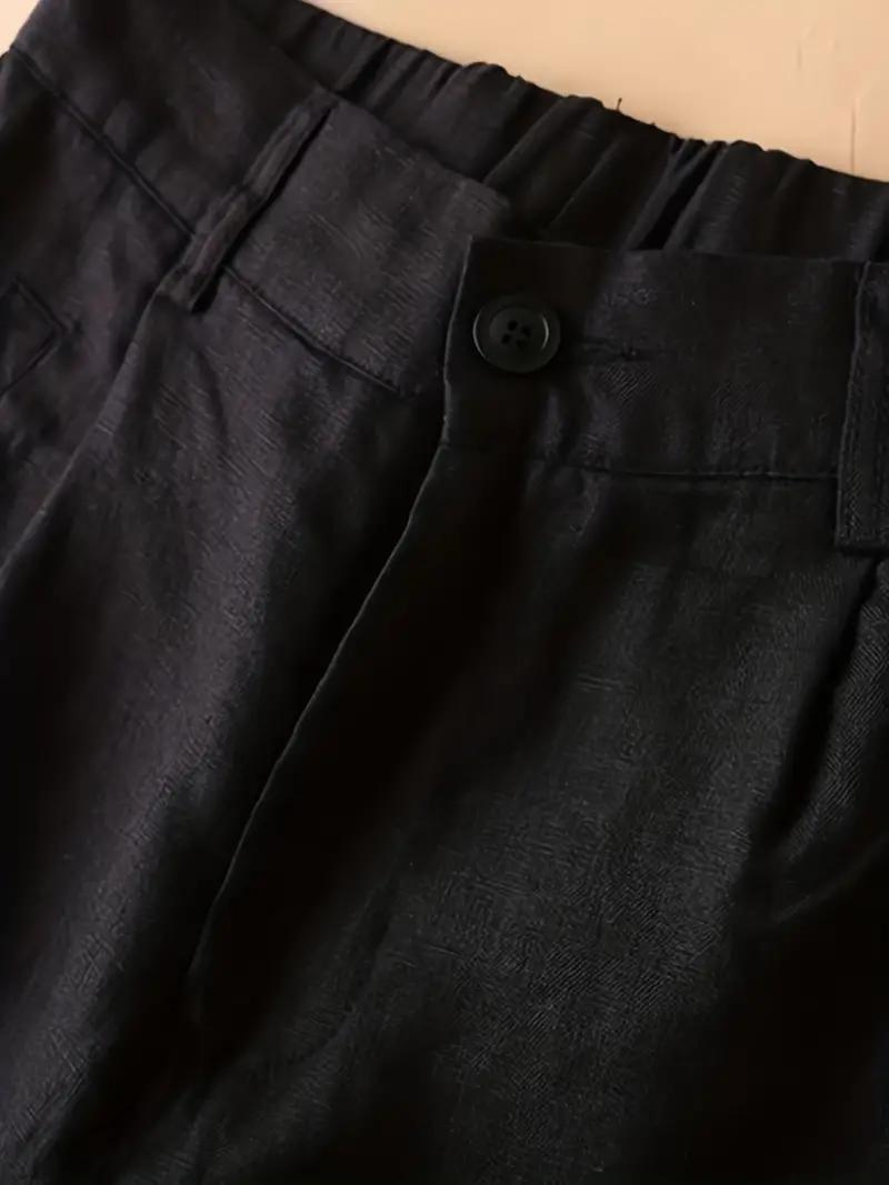 GR | Summer shorts, elastic waist, loose fit, high-waisted shorts, women's clothing