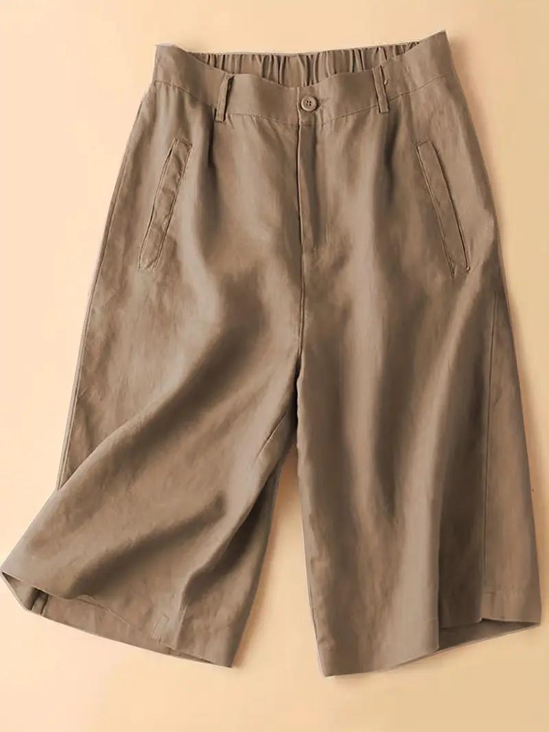 GR | Summer shorts, elastic waist, loose fit, high-waisted shorts, women's clothing
