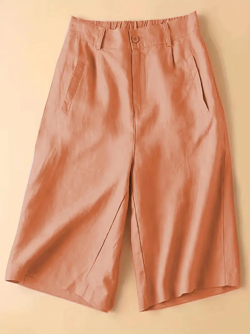 GR | Summer shorts, elastic waist, loose fit, high-waisted shorts, women's clothing