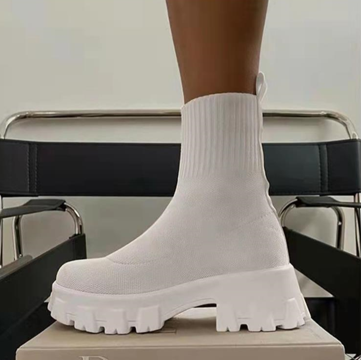 GR | Chunky Platform Sock Boots Women's Boots