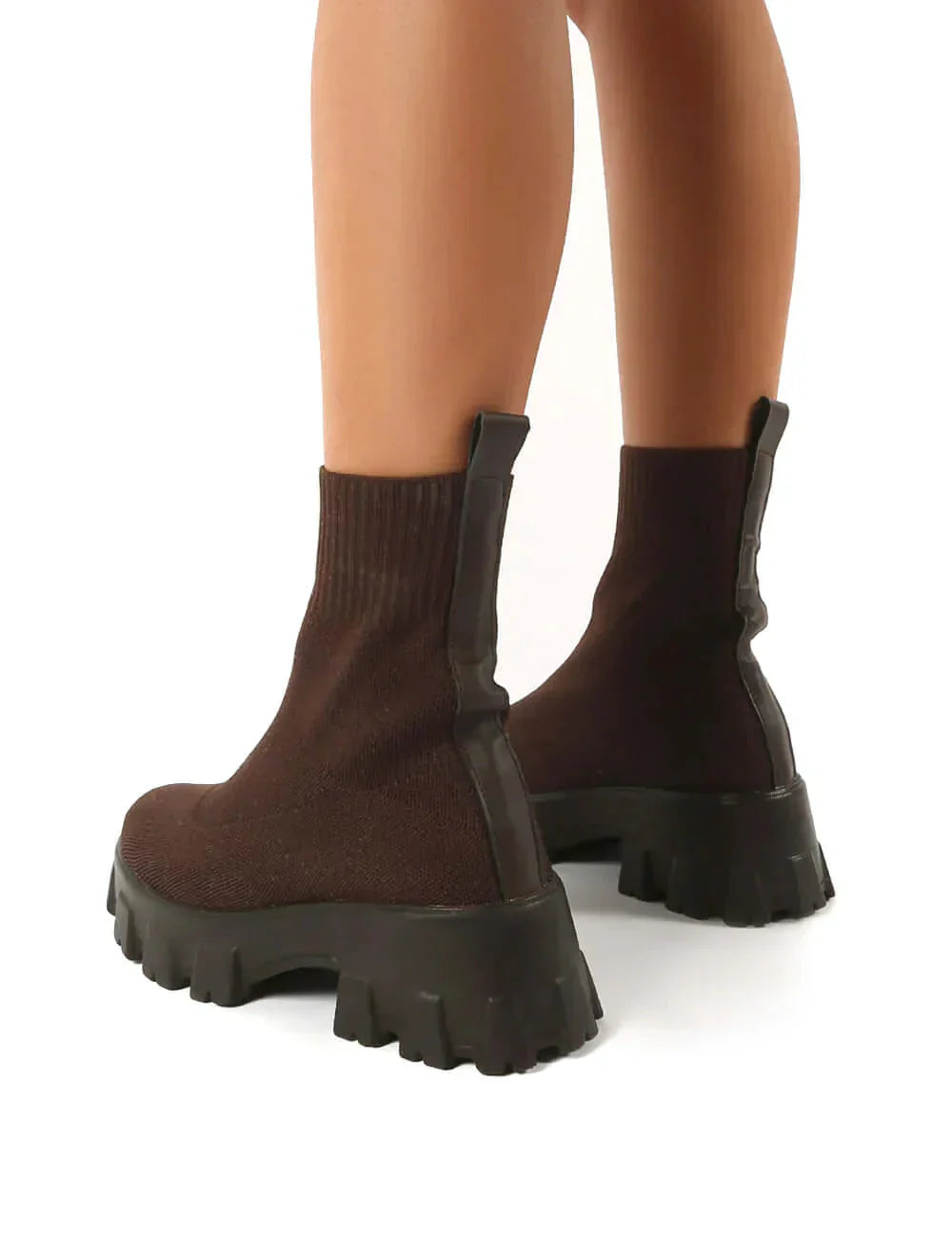 GR | Chunky Platform Sock Boots Women's Boots