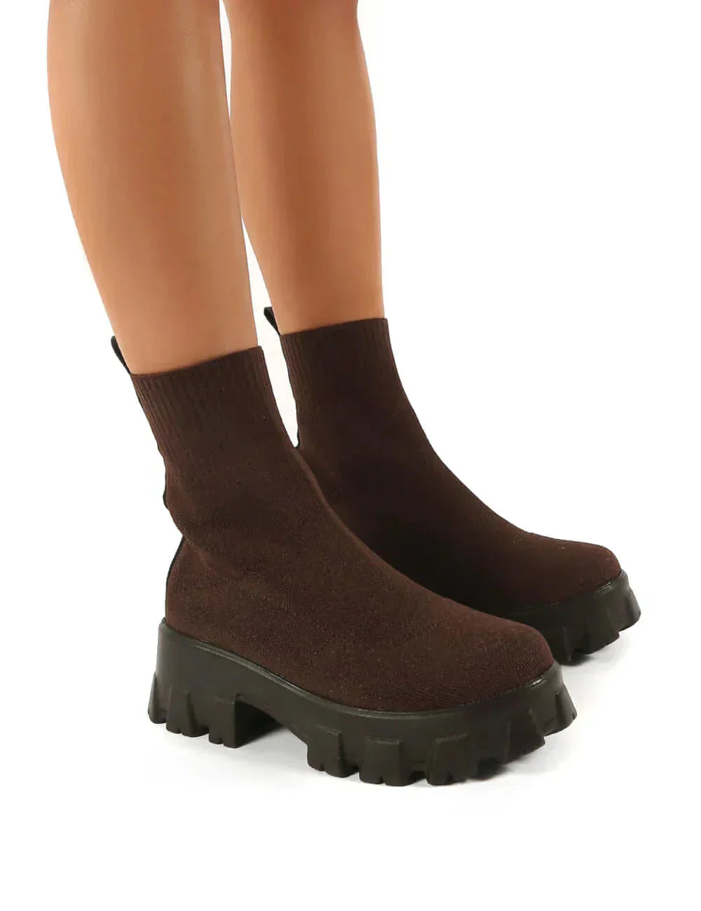 GR | Chunky Platform Sock Boots Women's Boots