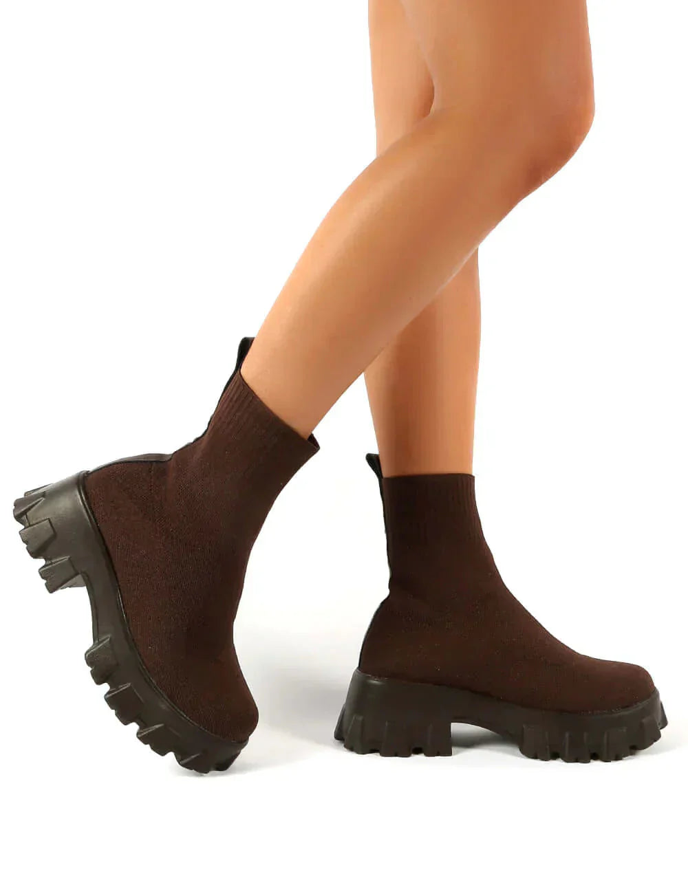 GR | Chunky Platform Sock Boots Women's Boots
