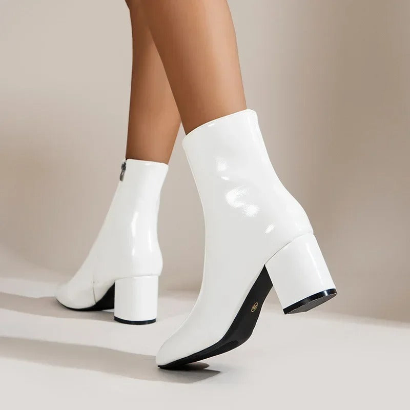 GR | Salomé Stylish Ankle Boots with Block Heel