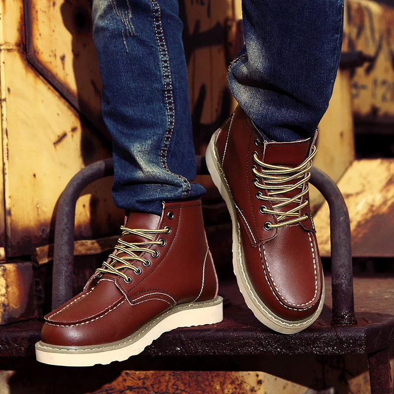 GR | Comfortable, non-slip, laced ankle boots