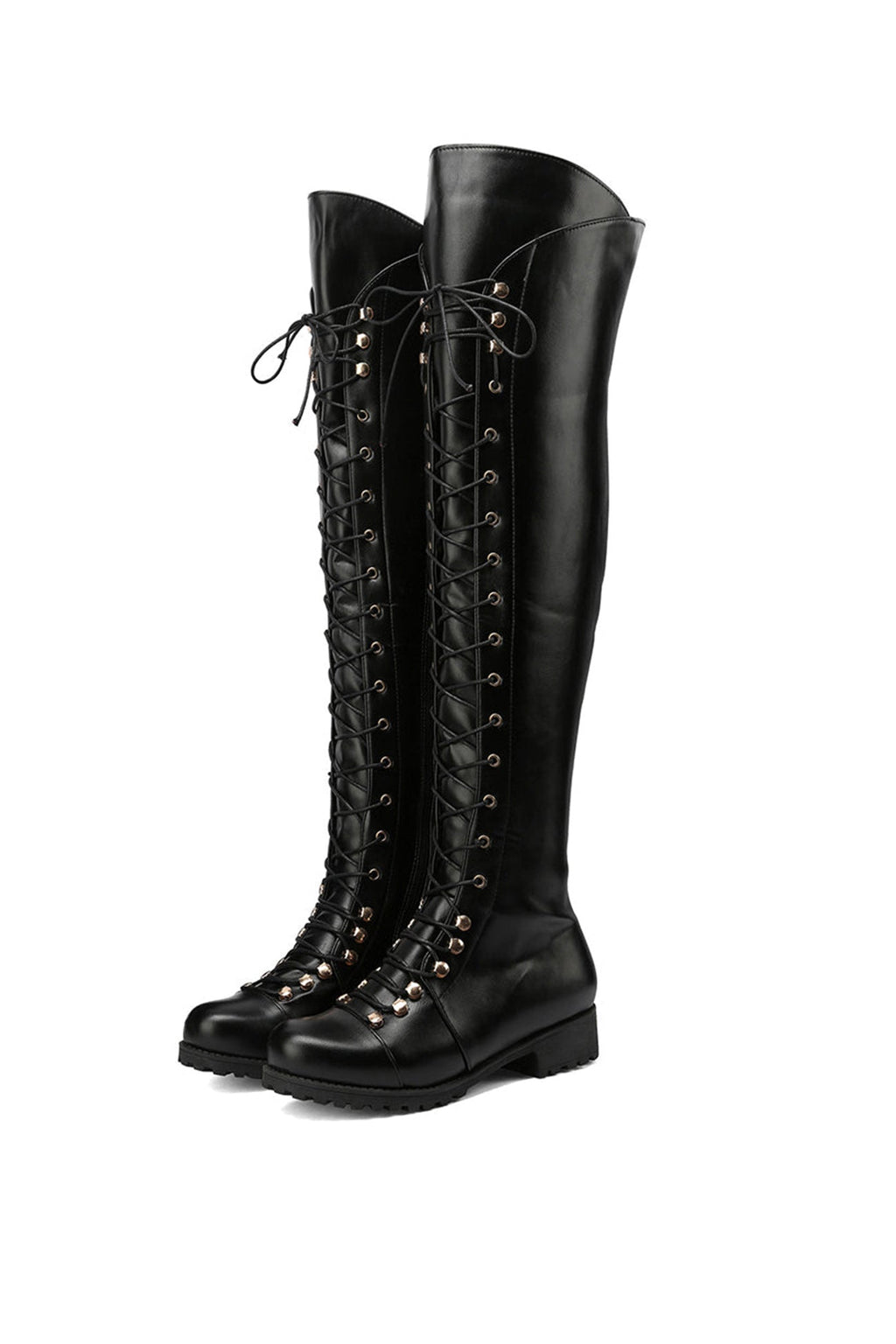 GR | Over-the-knee boots with laces