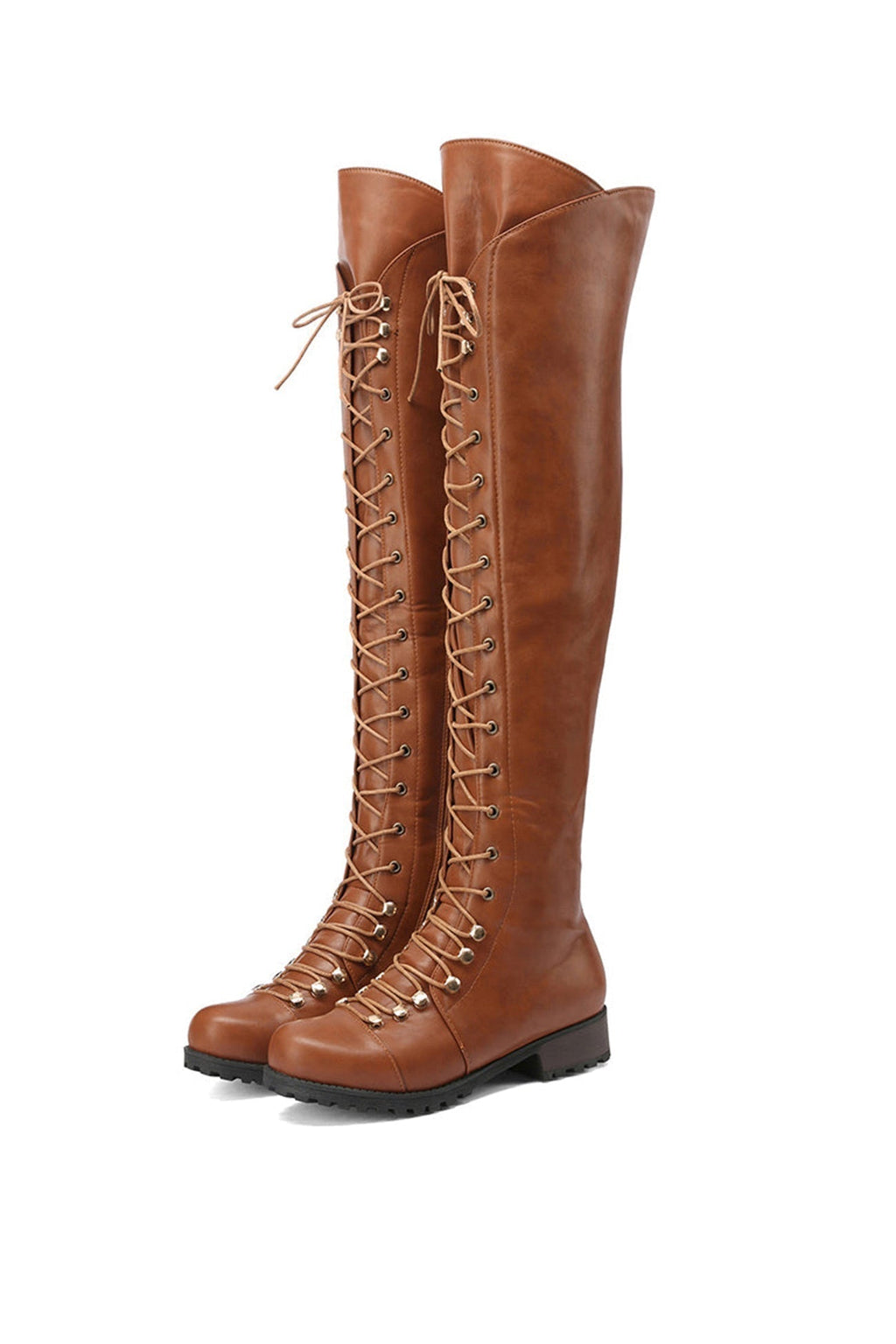 GR | Over-the-knee boots with laces