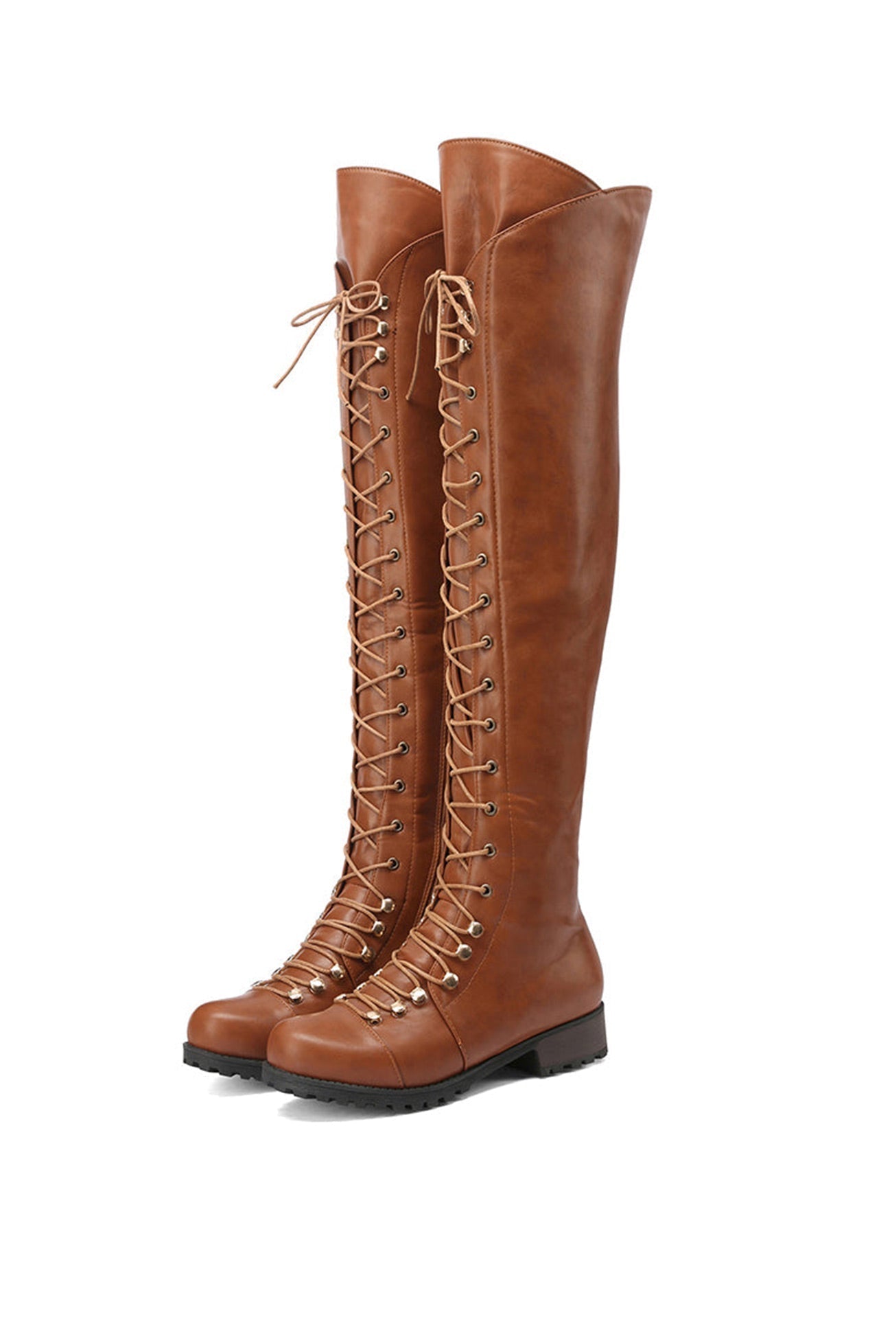 GR | Over-the-knee boots with laces