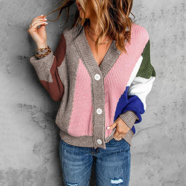 GR | Cardigan in contrasting color