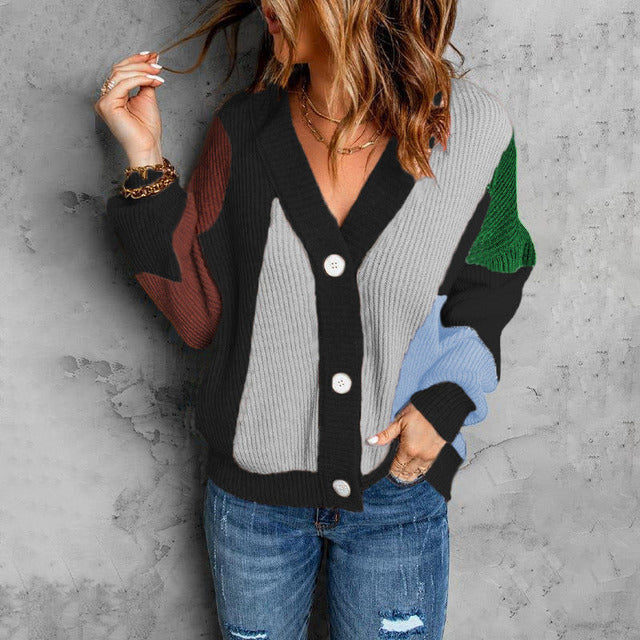 GR | Cardigan in contrasting color