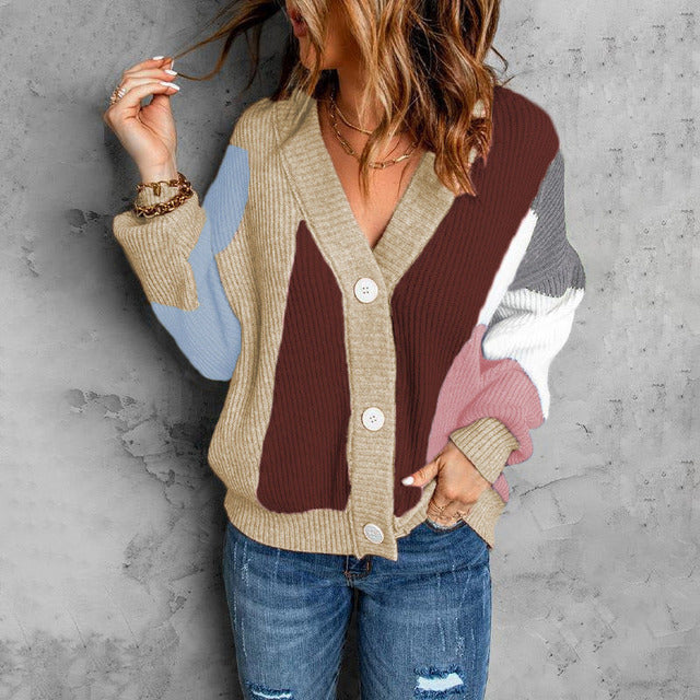GR | Cardigan in contrasting color