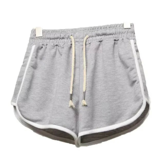 Women's striped shorts with breathable, elastic waistband