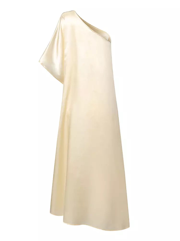GR | Sommerbluse Damen Sexy Ein Schulter Festkleider