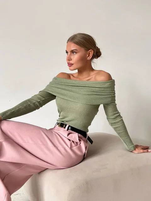 GR - Off Shoulder Pullover