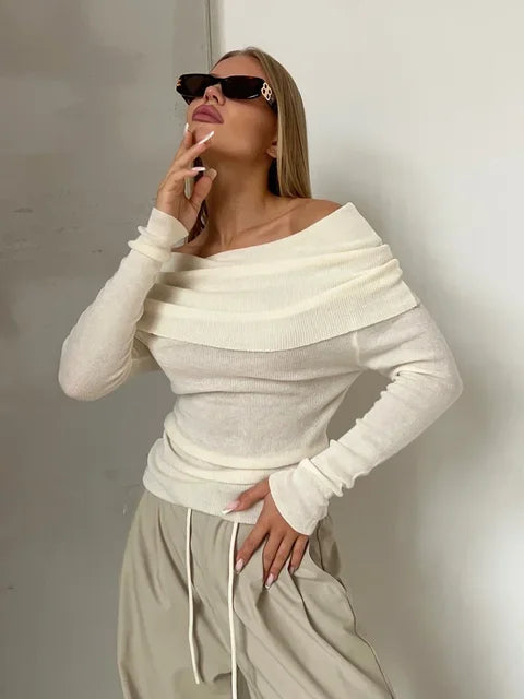 GR - Off Shoulder Pullover