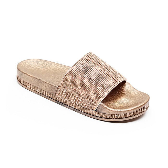 GR | Crystal Diamond Trim Sandals