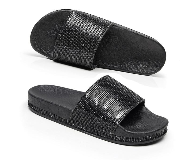 GR | Crystal Diamond Trim Sandals