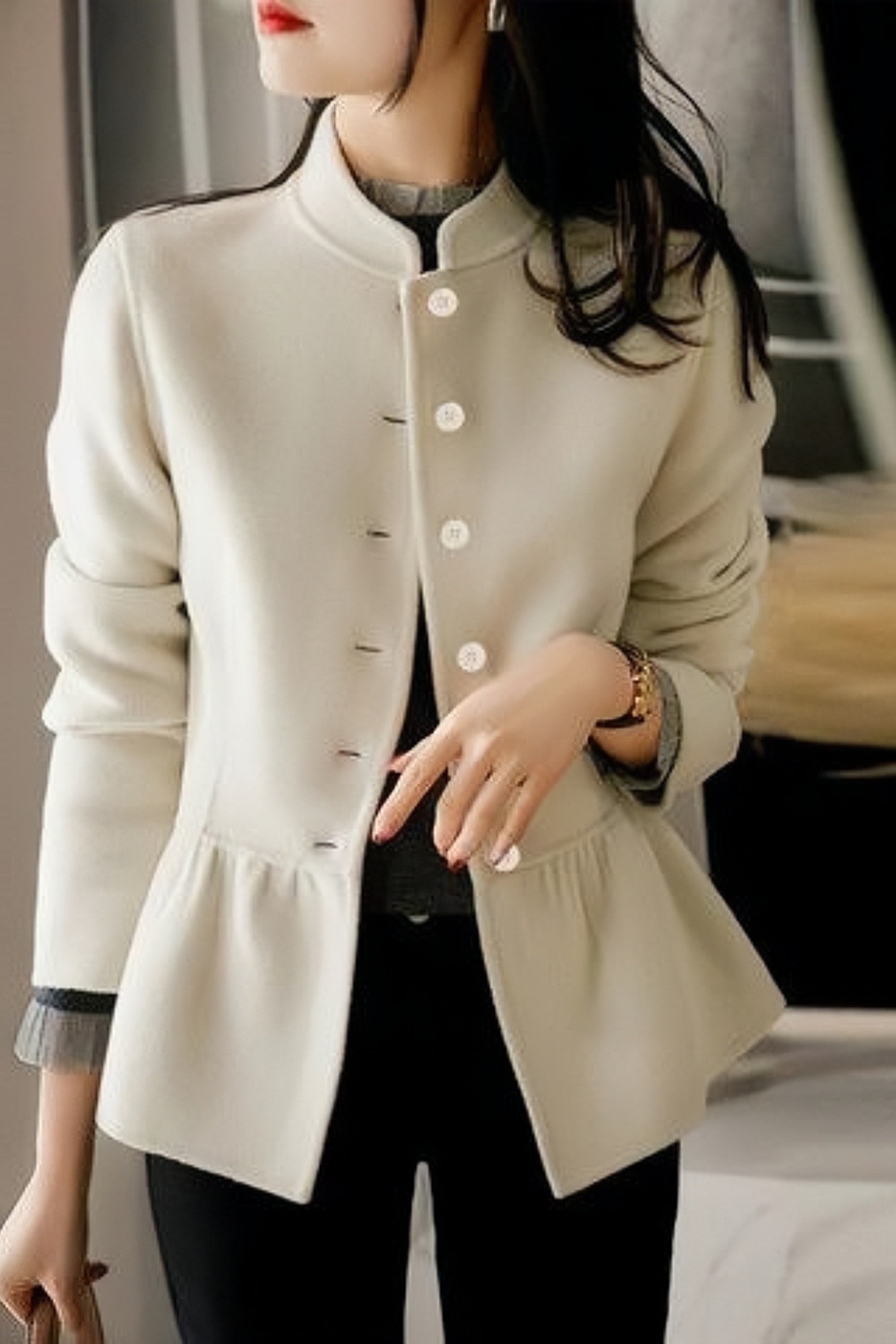 Relaxed and timeless winter dress
