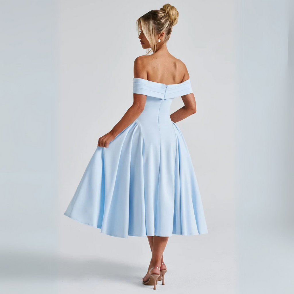 GR | Midi-Kleid Elegant Blau