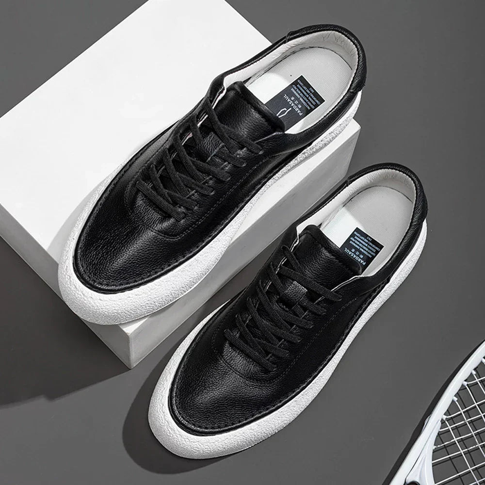 GR | Premium Leather Sneakers with White Sole