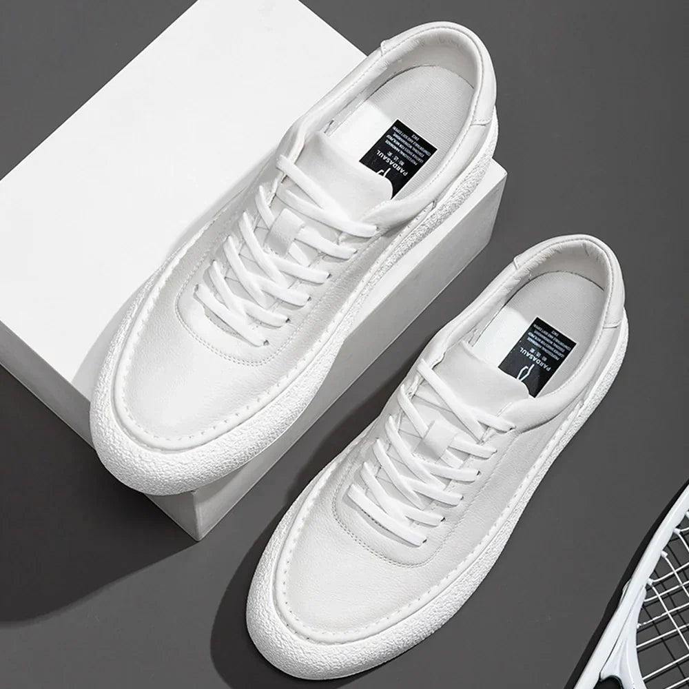 GR | Premium Leather Sneakers with White Sole