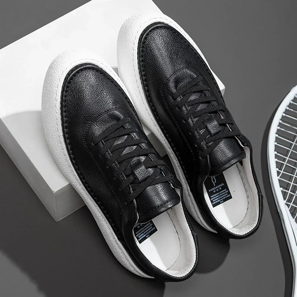 GR | Premium Leather Sneakers with White Sole