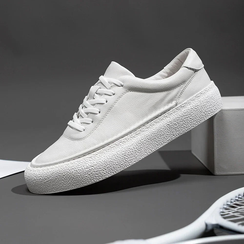GR | Premium Leather Sneakers with White Sole