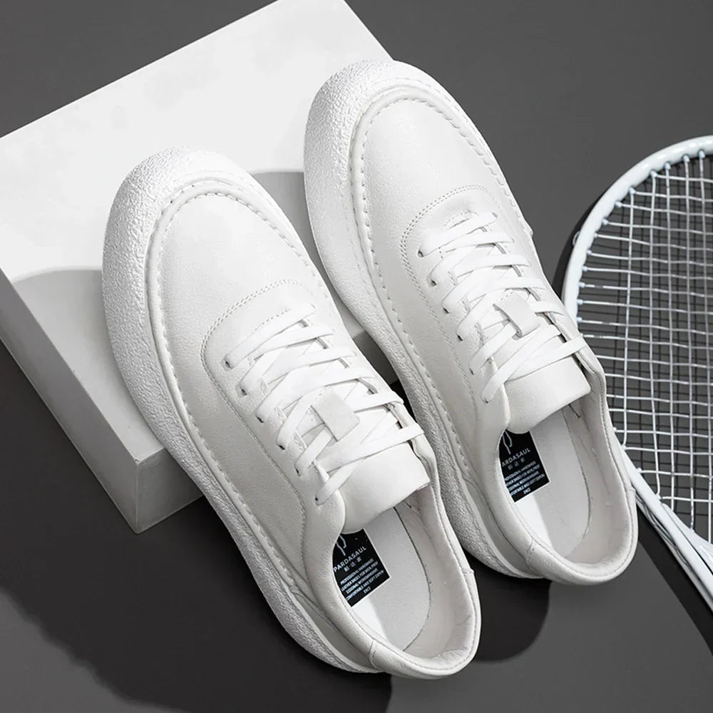 GR | Premium Leather Sneakers with White Sole