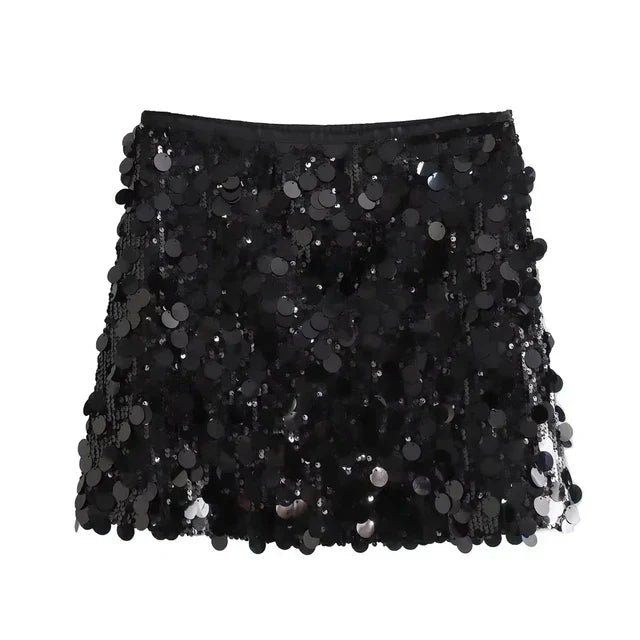 GR | Glamour in Motion: Mini sequin skirt 2024 for women 