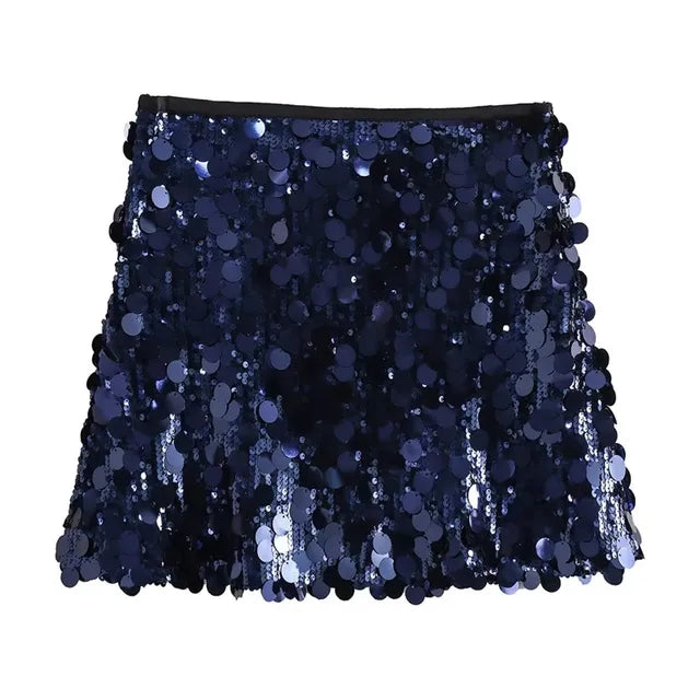 GR | Glamour in Motion: Mini sequin skirt 2024 for women 