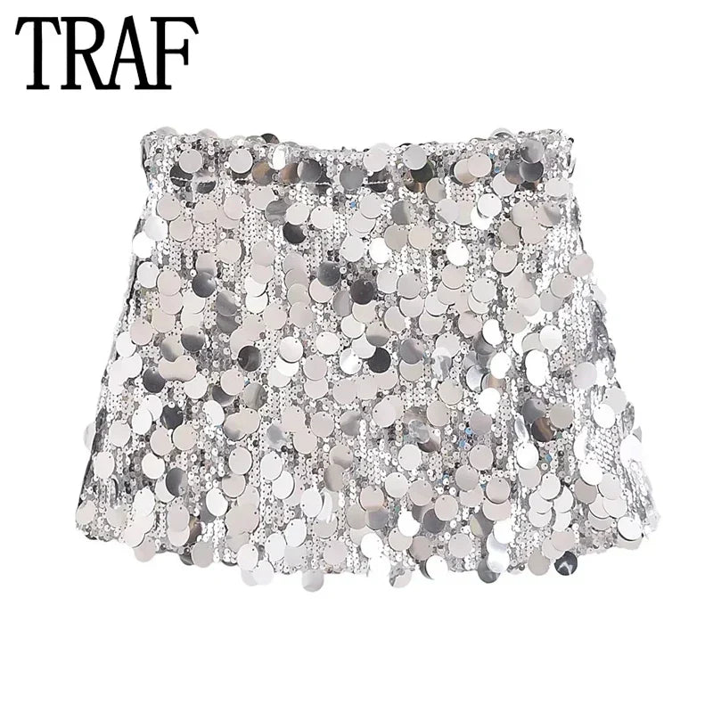 GR | Glamour in Motion: Mini sequin skirt 2024 for women 