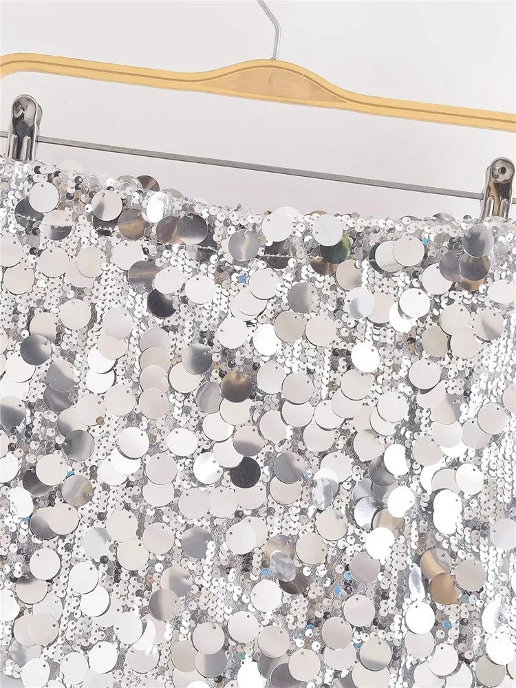 GR | Glamour in Motion: Mini sequin skirt 2024 for women 