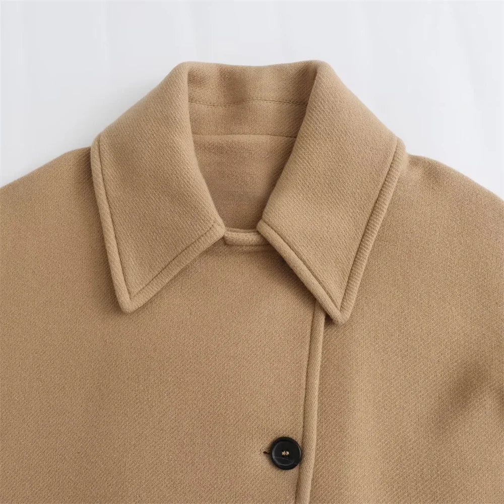 GR - Cape sleeves winter coat