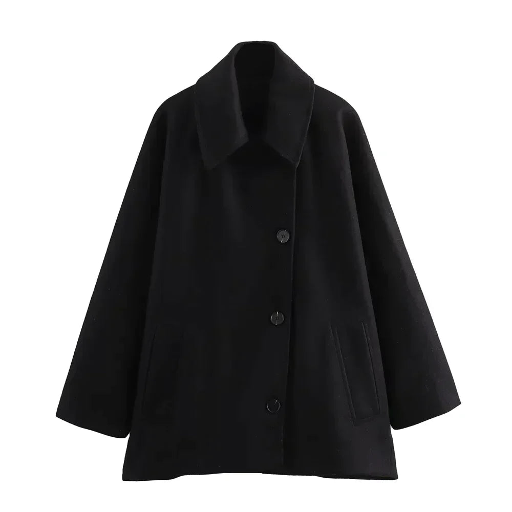 GR - Cape sleeves winter coat
