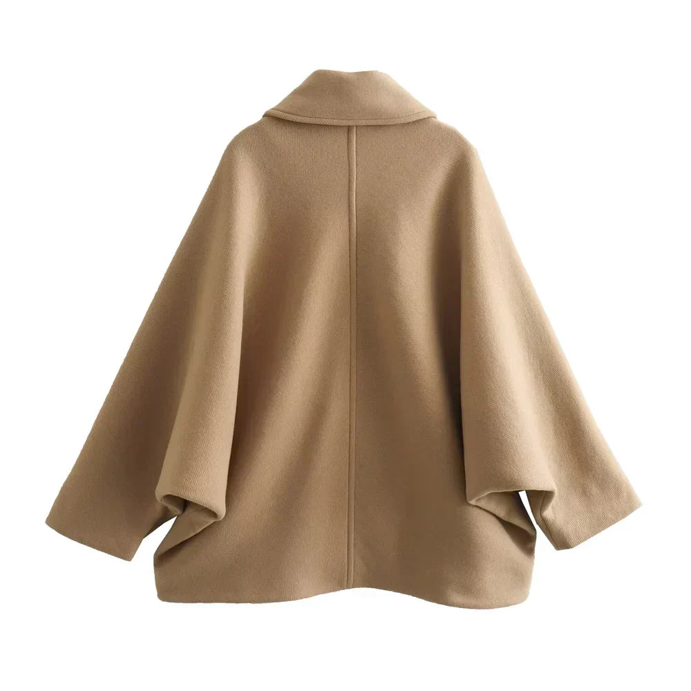 GR - Cape sleeves winter coat