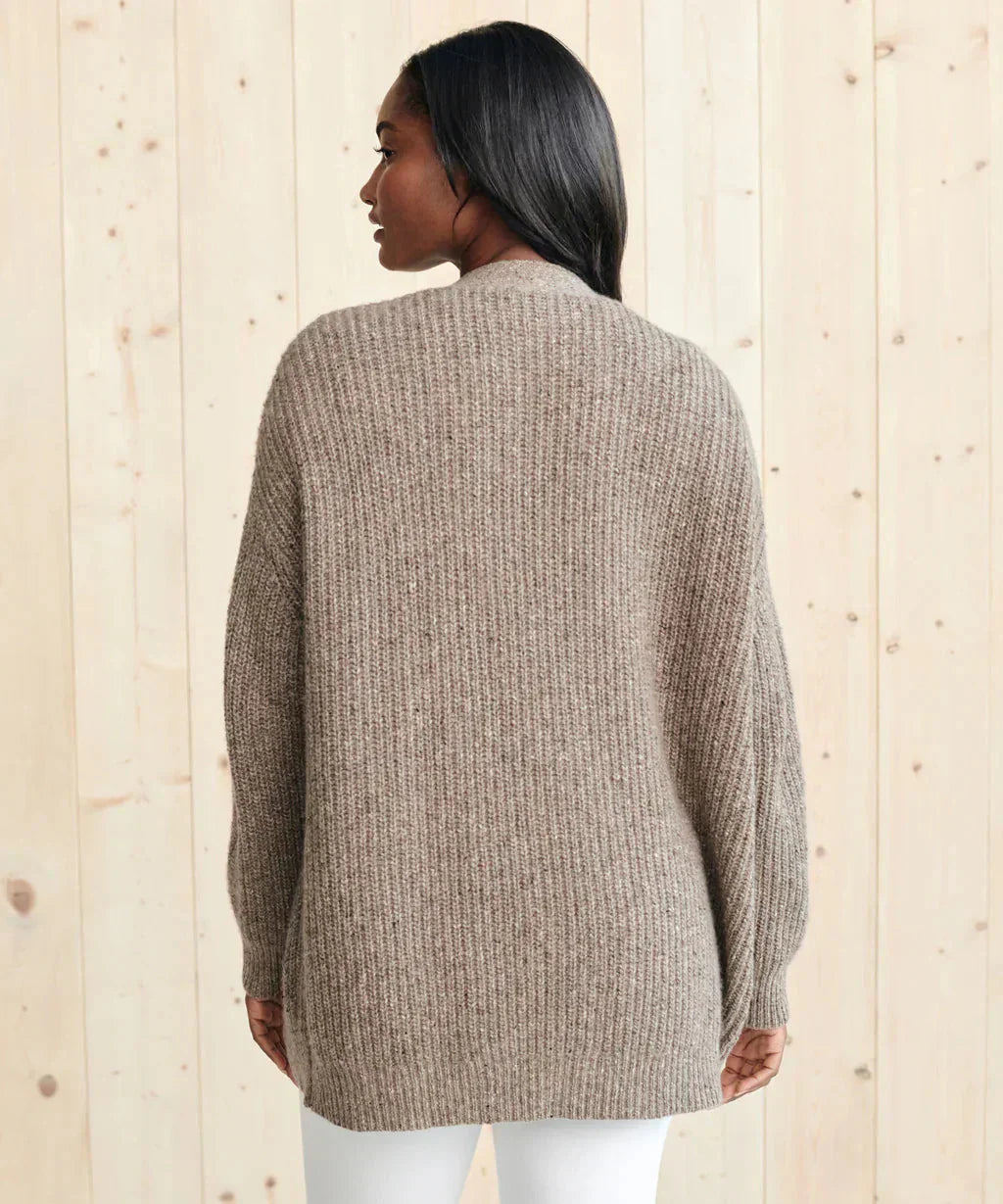GR | Übergroße Strickjacke Damen Strickjacke aus Kaschmir mit V Ausschnitt und Knöpfen