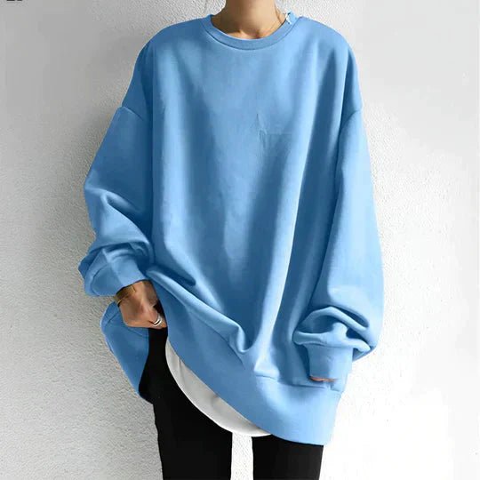 GR | Übergroßer Pullover Lose Passform Gemütlich Sweatshirt Damenbekleidung