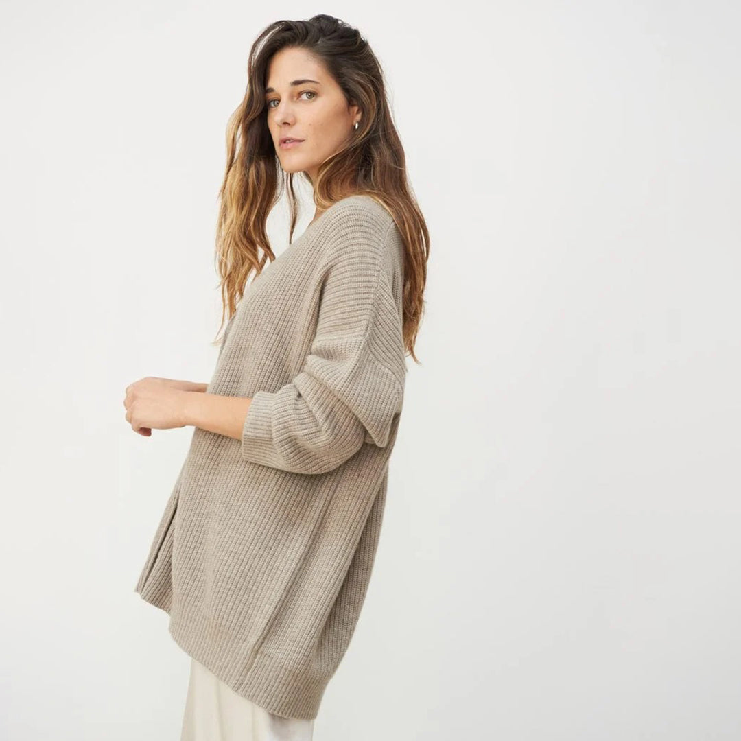 GR | Warme Knopf-Strickjacke für Damen