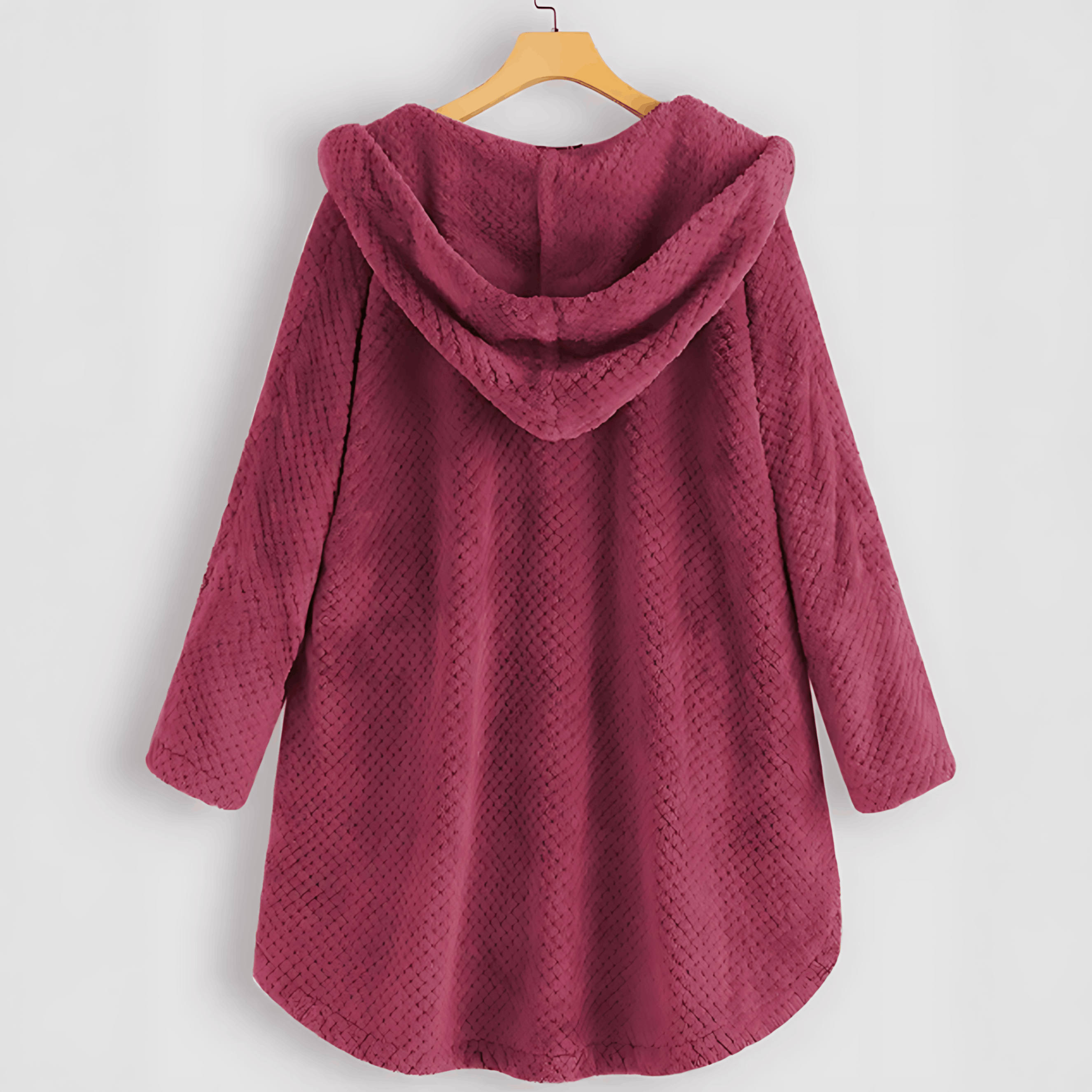 GR | Wärmende Strickjacke mit weichem Futter und Kapuze für Damen