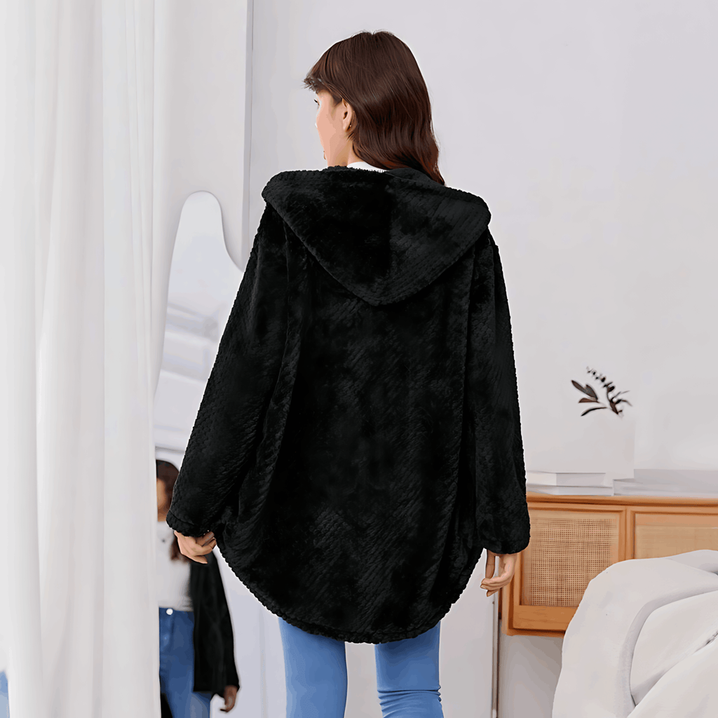 GR | Wärmende Strickjacke mit weichem Futter und Kapuze für Damen