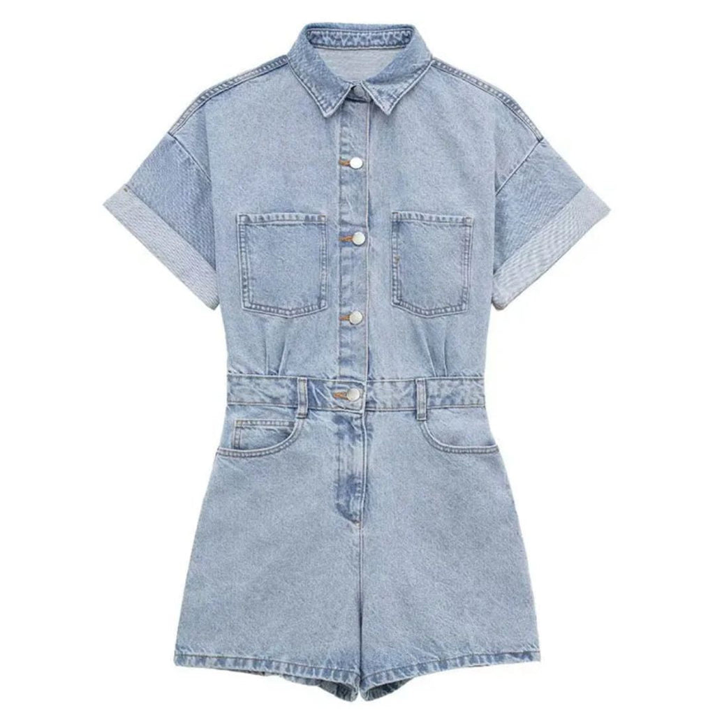 GR | Slim fit & sexy denim jumpsuit