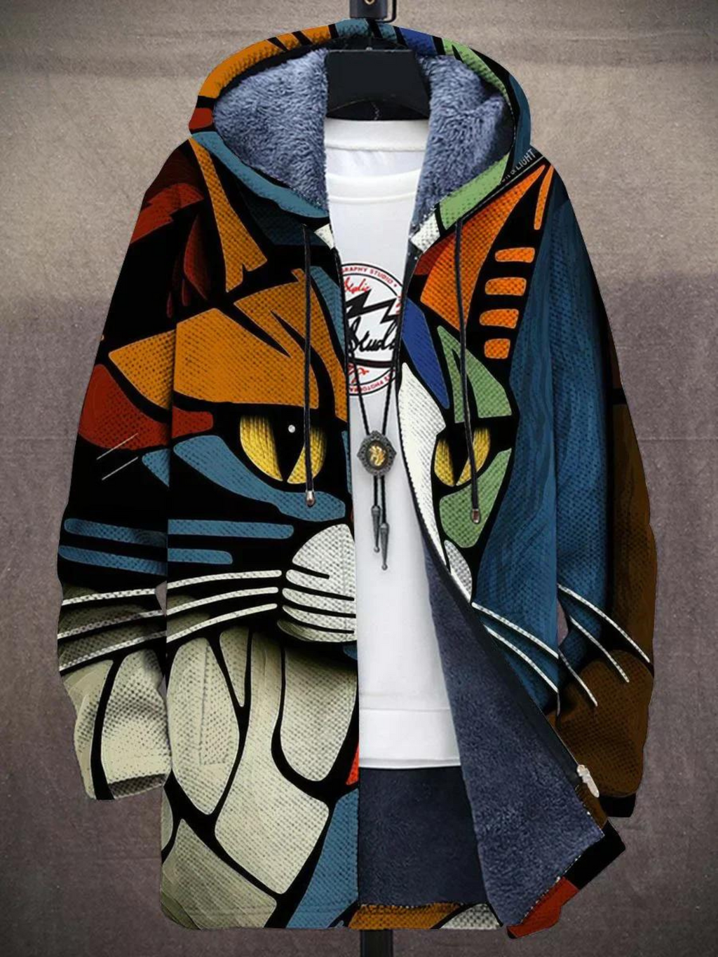 GR | Comfortable Colorful Printed Jacket