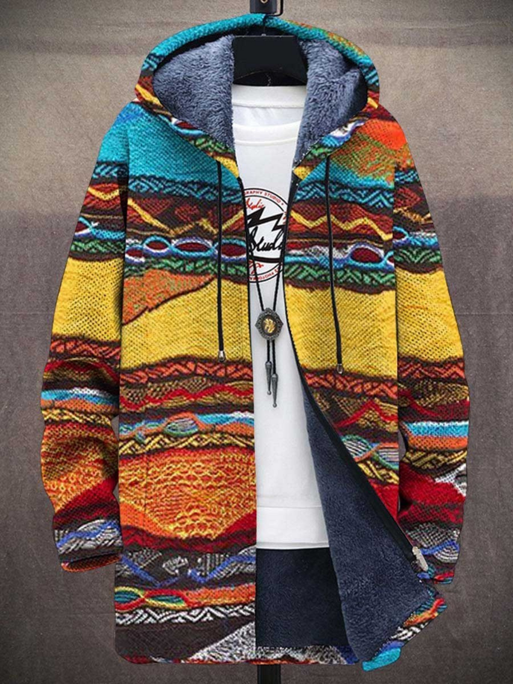 GR | Cozy Artistically Printed Jacket