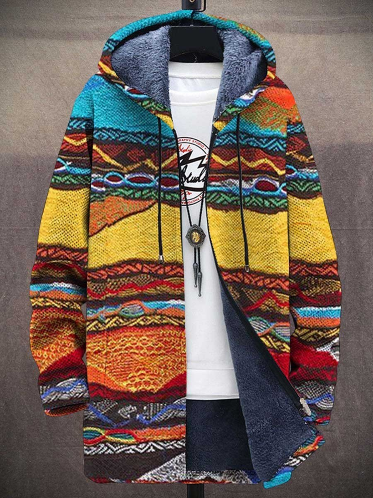 GR | Cozy Artistically Printed Jacket